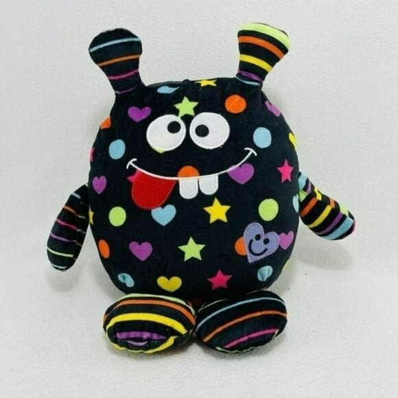 Little Miss Matched Pillow Monster Plush Star Squishy Soft Toy Black Silly Funny - Picture 1 of 10